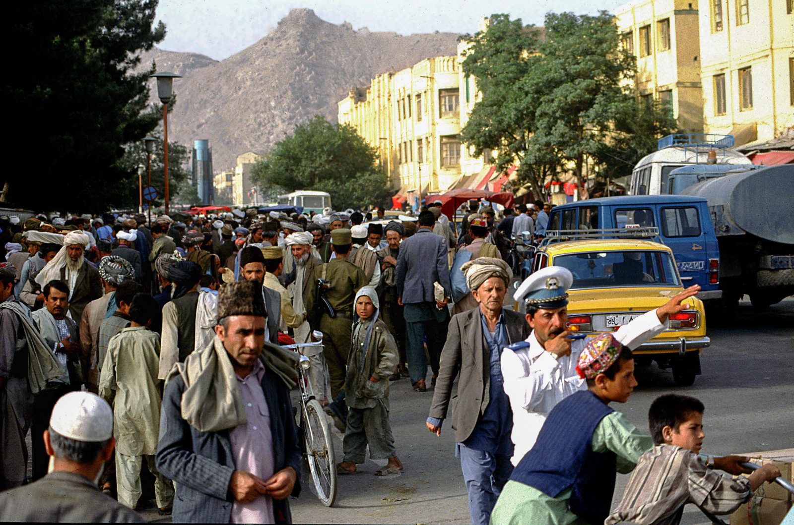 Feierabend-Verkehr in Kabul
