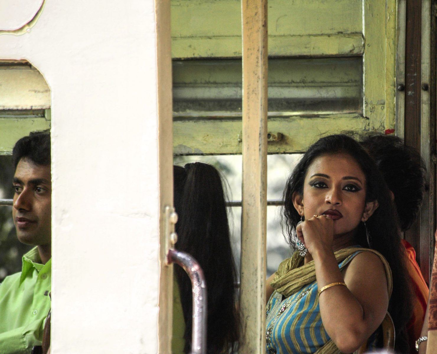 Bollywood - hier Dreharbeiten in Kalkutta - zeichnen immer ein falsches Bild von der Lage der Frau in Indien