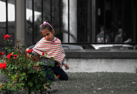 Blumenmädchen Villa Comunale