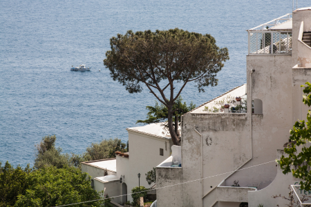 Blick auf die Küste bei Positano